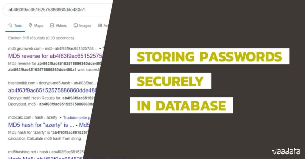 How to securely store passwords in database