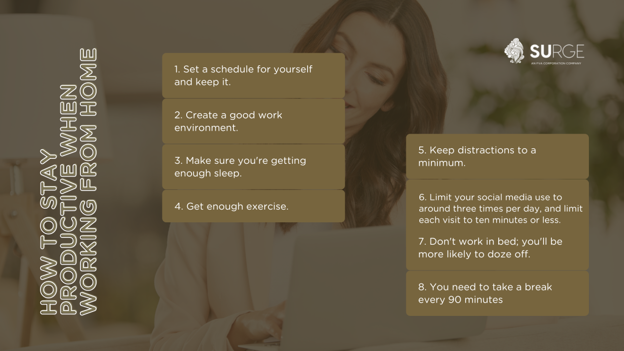 How to Stay Productive While Working from Home