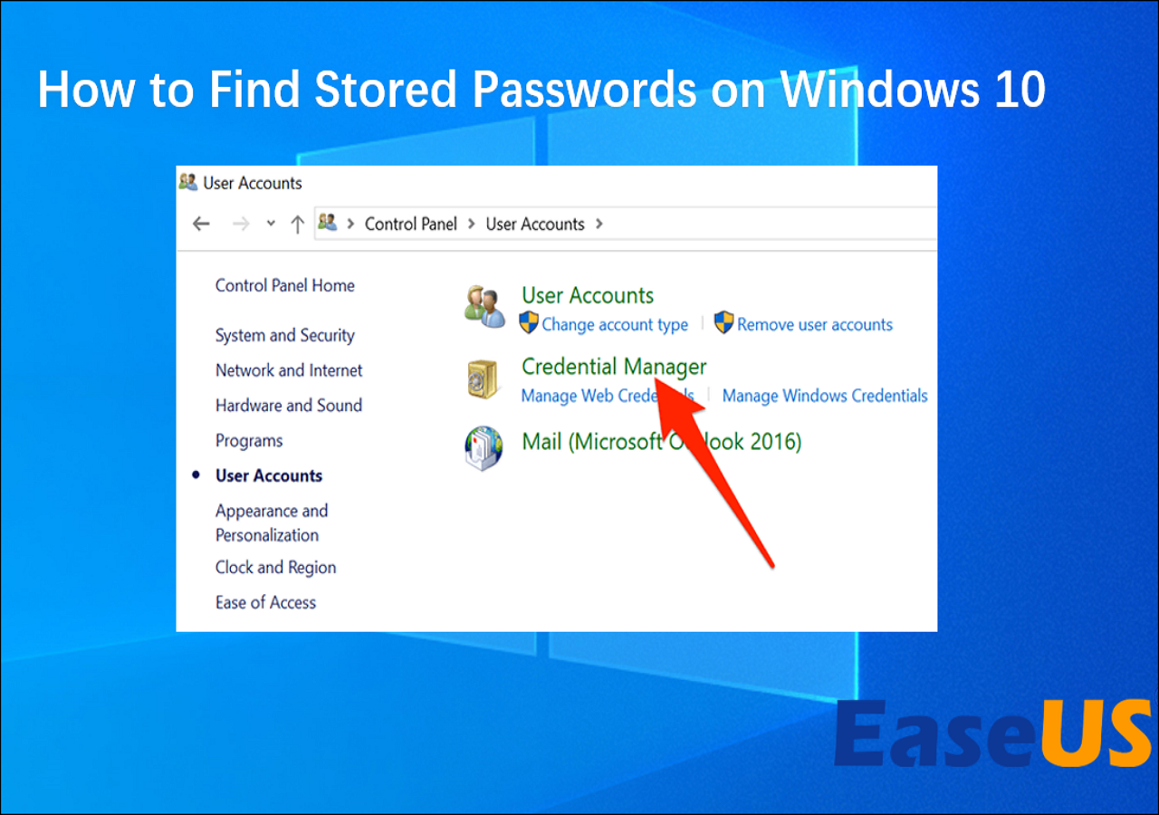 How to Find Stored Passwords on Windows 10 [4 Quick Ways]