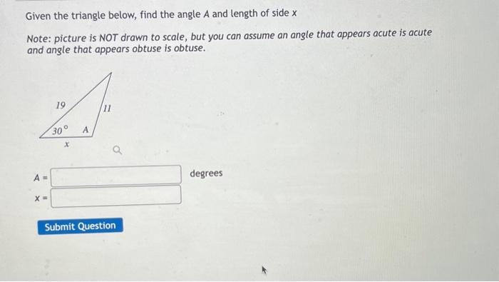 Solved b= Round to 2 decimal places.Given the triangle | Chegg.com